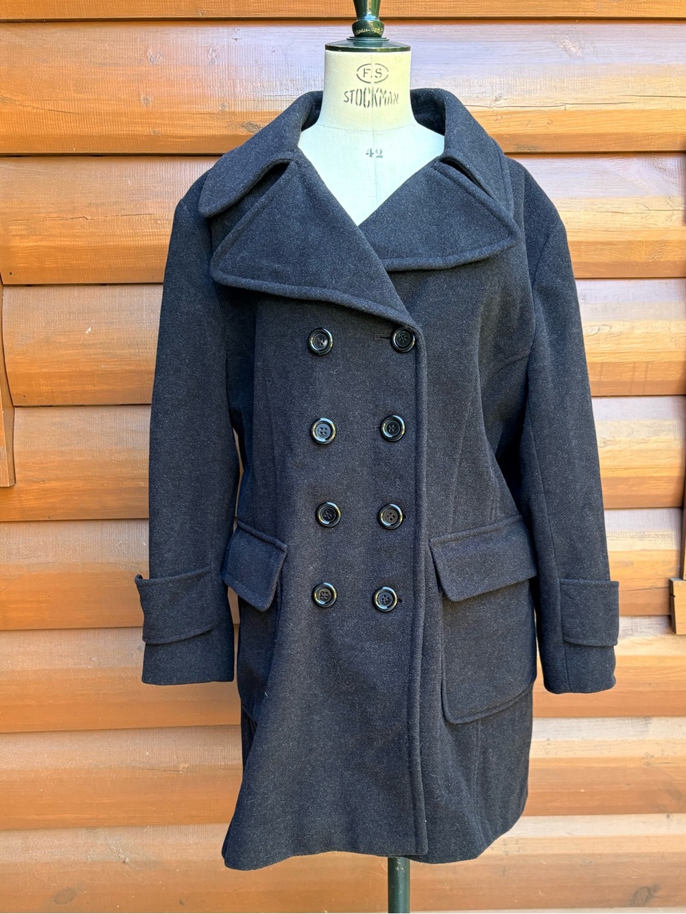 Esprit Double-Breasted Pea Coat